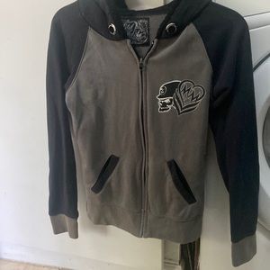 Metal Mulisha Zipper Hooded Sweatshirt